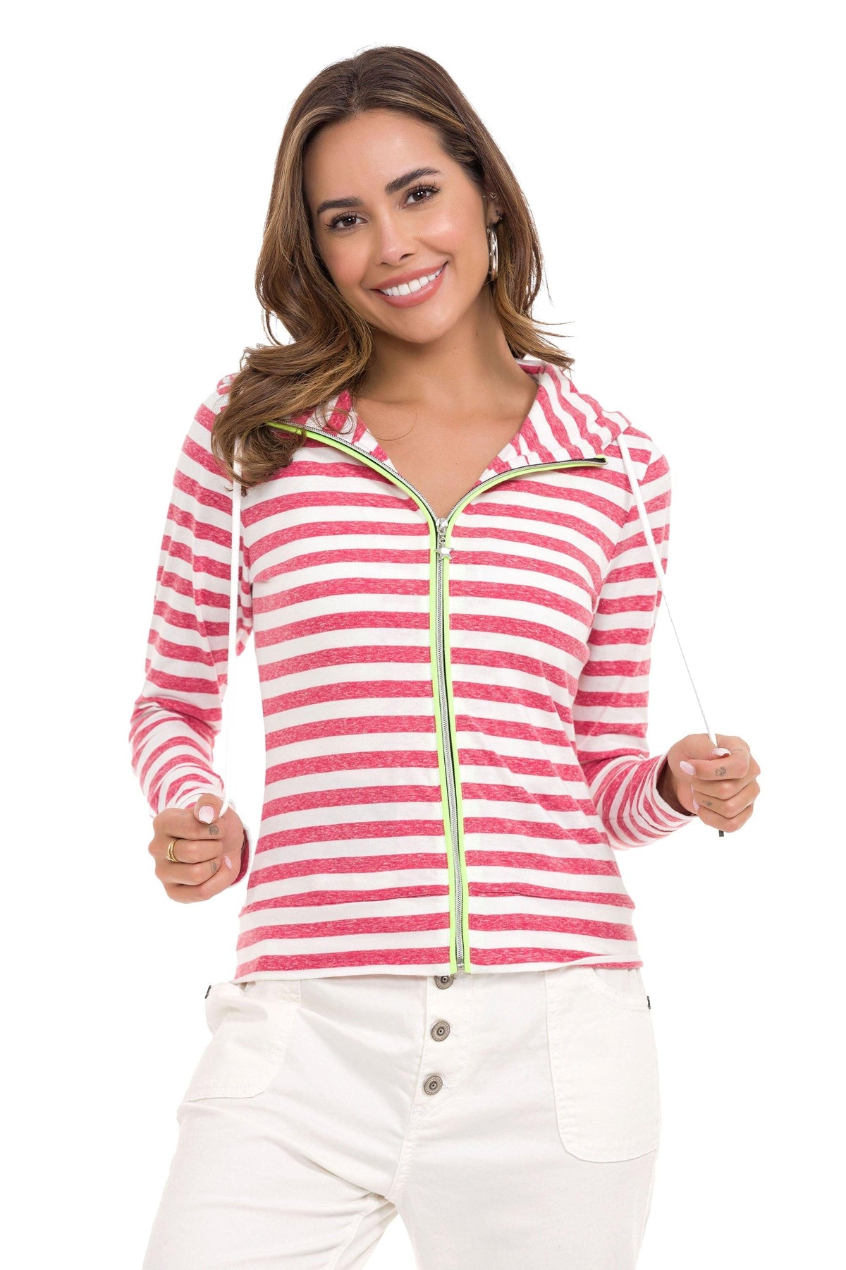 WL348  Kadın Zip Sweatshirt