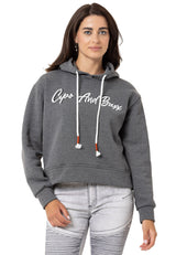 Kadın Basic Grafik Baskılı Uzun Kollu Sweatshirt WL351