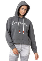 Kadın Basic Grafik Baskılı Uzun Kollu Sweatshirt WL351