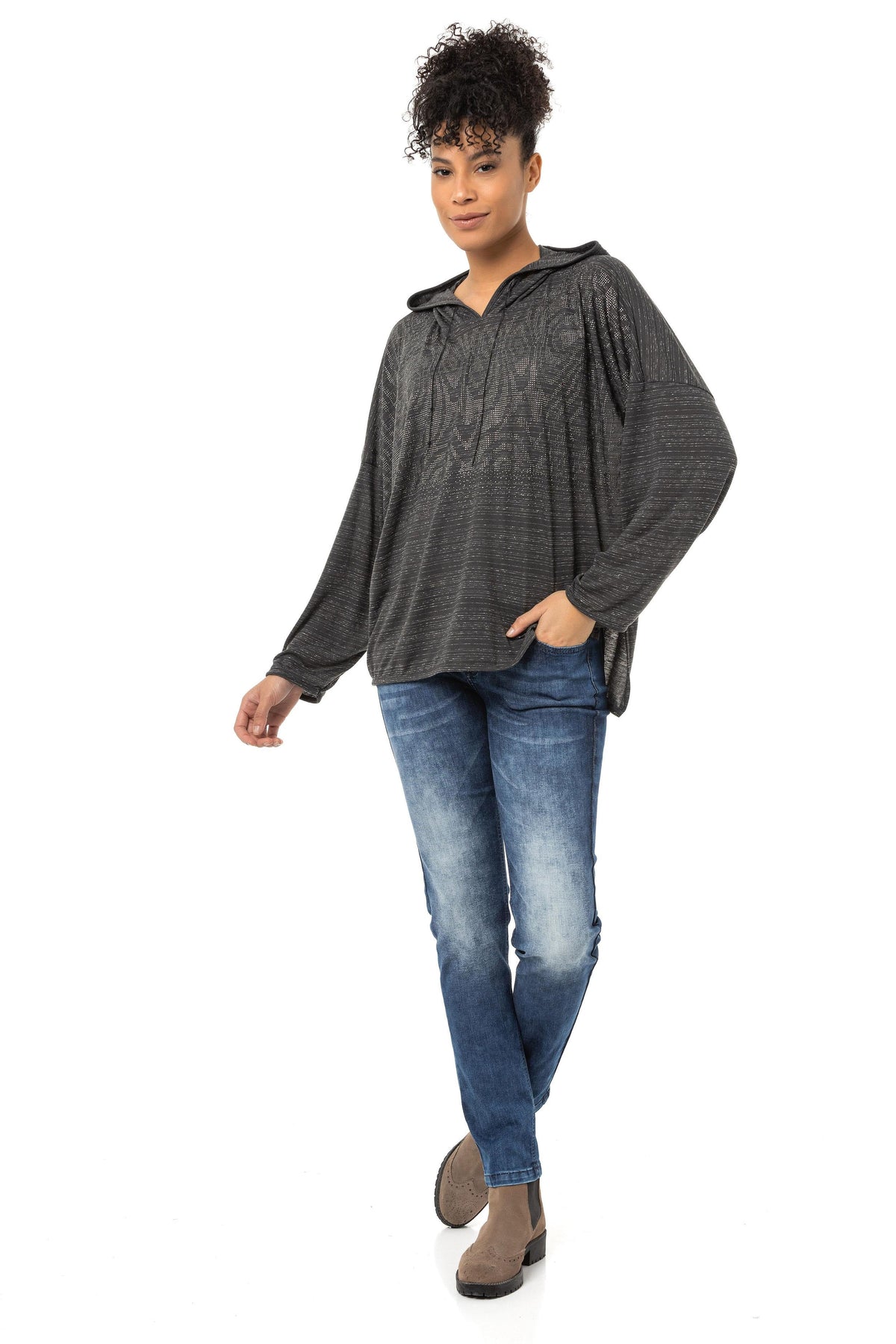 Kadın Sweatshirt – Regular Fit Günlük Şık ve Rahat Tasarım WL356