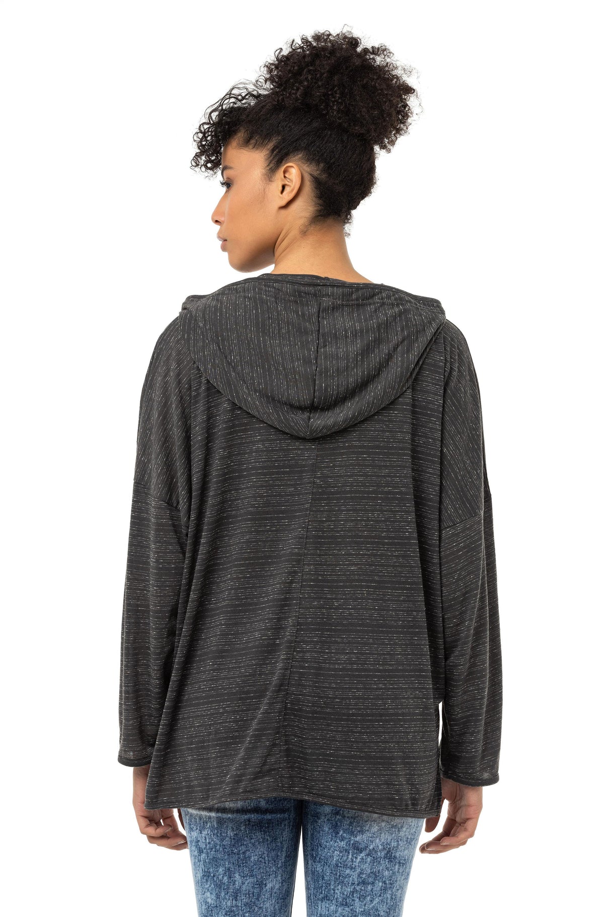 Kadın Modern Tasarımlı Uzun Kollu Günlük Sweatshirt WL357