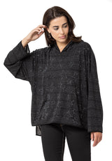 Kadın Modern Tasarımlı Uzun Kollu Günlük Sweatshirt WL357