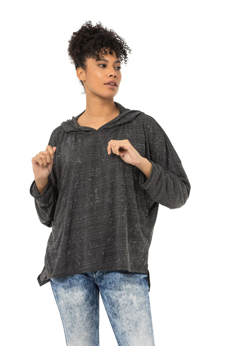Kadın Modern Tasarımlı Uzun Kollu Günlük Sweatshirt WL357