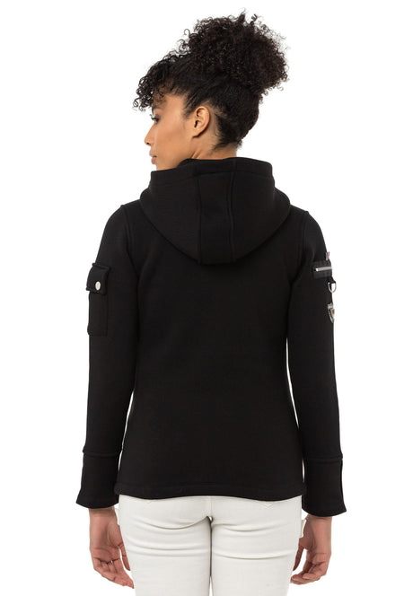 WL358 Kadın Siyah Sweatshirt