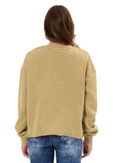 Kadın Modern Tasarımlı Günlük Uzun Kollu Sweatshirt WL375