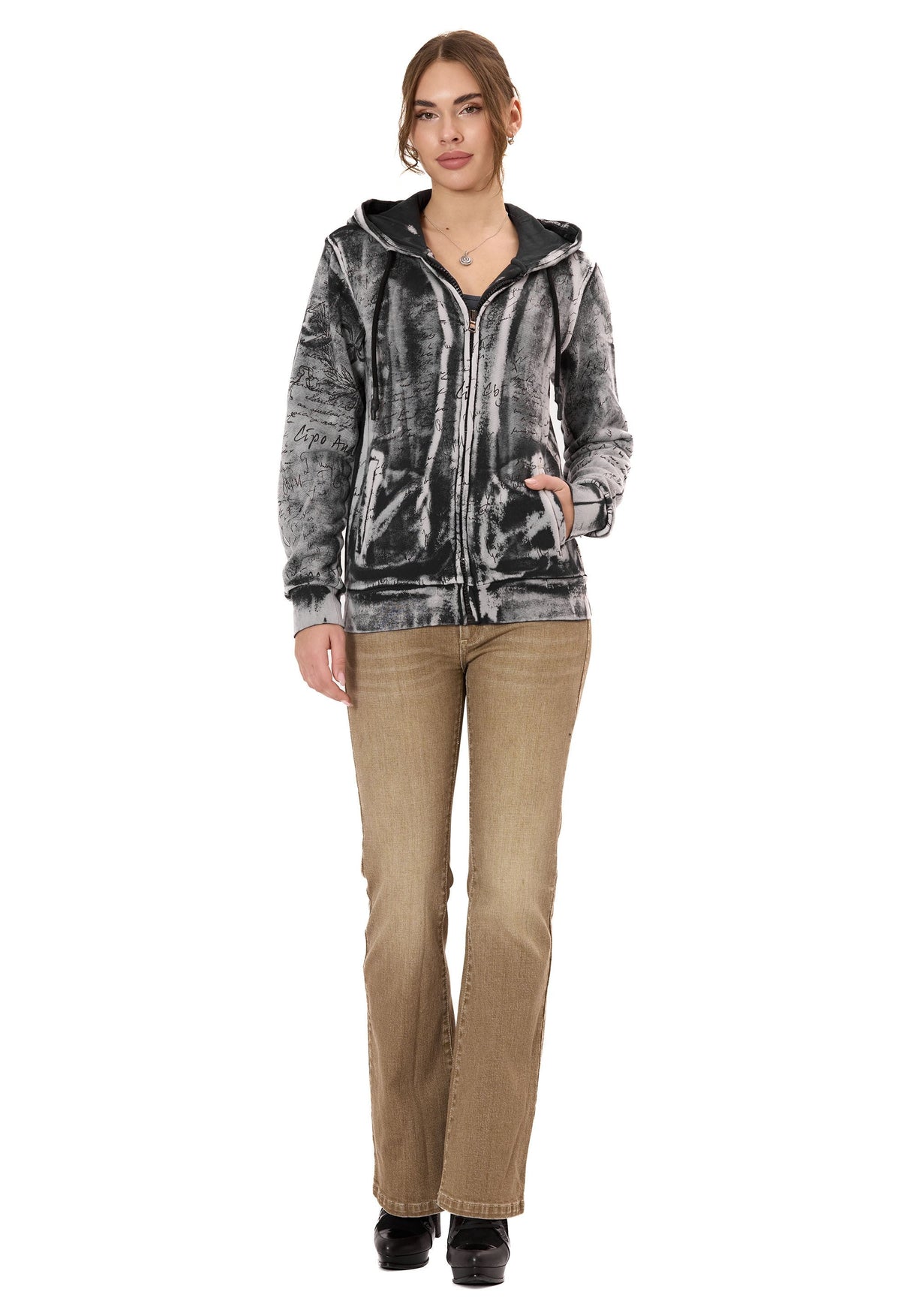 Kadın Hoodie Sweatjacket – Şık, Rahat ve Modern Tasarım WL379