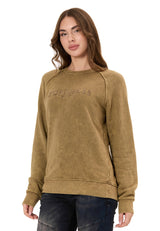 Kadın Sweatshirt Modern Tasarımlı Uzun Kollu Günlük Sweatshirt WL381