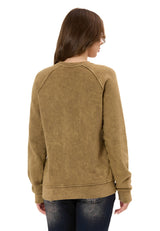 Kadın Sweatshirt Modern Tasarımlı Uzun Kollu Günlük Sweatshirt WL381