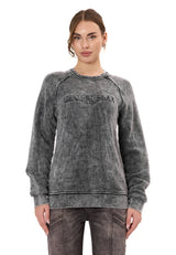 Kadın Sweatshirt Modern Tasarımlı Uzun Kollu Günlük Sweatshirt WL381