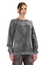 Kadın Sweatshirt Modern Tasarımlı Uzun Kollu Günlük Sweatshirt WL381