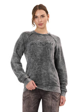 Kadın Sweatshirt Modern Tasarımlı Uzun Kollu Günlük Sweatshirt WL381
