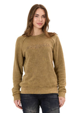 Kadın Sweatshirt Modern Tasarımlı Uzun Kollu Günlük Sweatshirt WL381