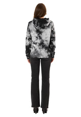Kadın Kapüşonlu Sweatshirt – Batik desenli WL382