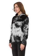 Kadın Kapüşonlu Sweatshirt – Batik desenli WL382